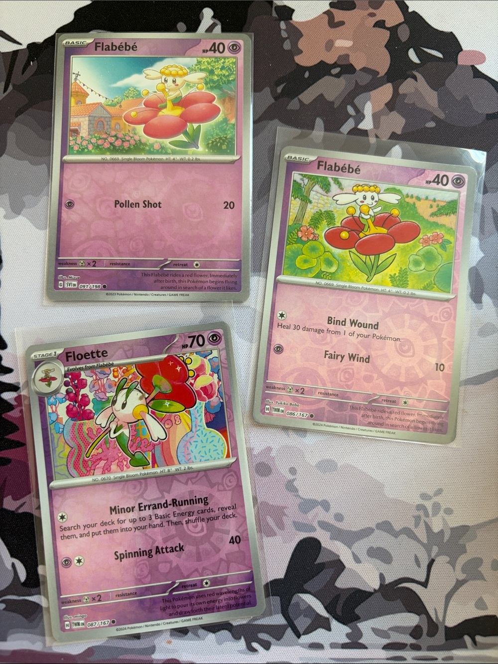 Flabébé & Floette Evolution Lot | 3 Reverse Holo Pokémon Cards ✨5/$25✨